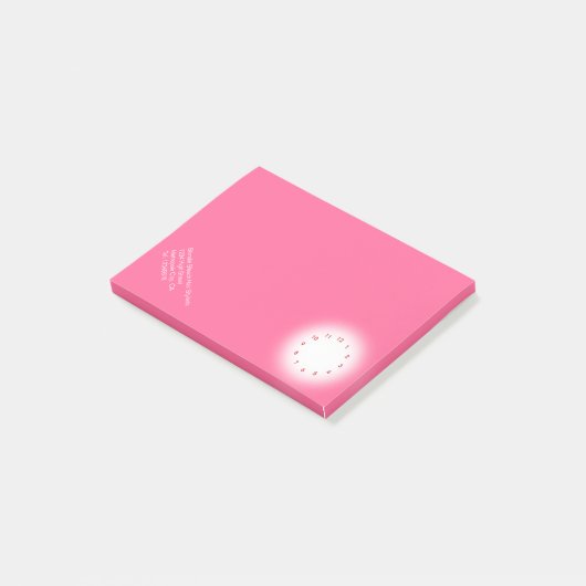 Retouradres nr. 2 post-it® notes (Schuin)