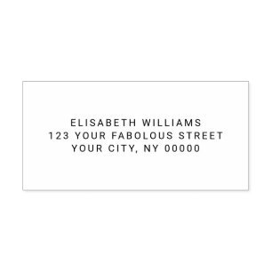 Retouradres of -tekst rubberstempel