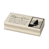 Retouradres onroerend goed huwelijk 	rubberstempel (Stempel)