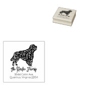Retouradres Portugese waterhond Rubberstempel (Gestempeld)