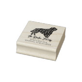 Retouradres Portugese waterhond Rubberstempel (Stempel)