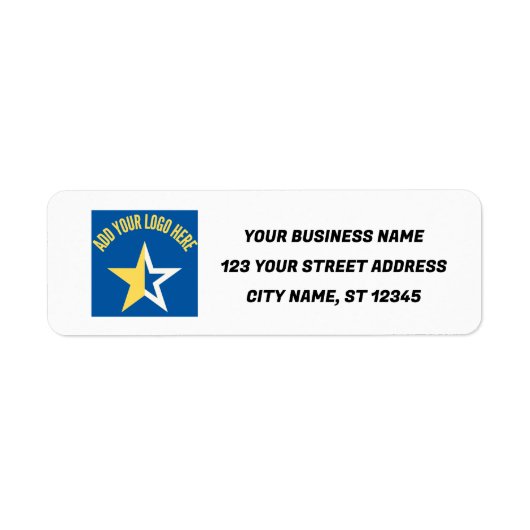 Retouradres | Professionele aangepaste Logo Etiket (Voorkant)
