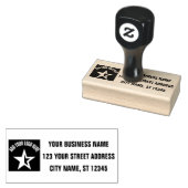 Retouradres | Professionele aangepaste Logo Rubberstempel (Gestempeld)