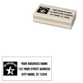 Retouradres | Professionele aangepaste Logo Rubberstempel (Gestempeld)