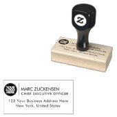 Retouradres Professionele Rubber Stamp Sjabloon Rubberstempel (Gestempeld)