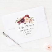 Retouradres Ronde Sticker (Envelop)