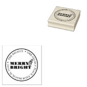 Retouradres Rubberen stempels Merry & Bright (Gestempeld)