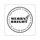Retouradres Rubberen stempels Merry & Bright (Afrduk)