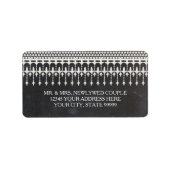 Retouradres Rustiek kanten krijtbord Etiket (Voorkant)