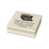 Retouradres schrijfmachine 	rubberstempel (Stempel)