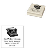 Retouradres schrijfmachine 	rubberstempel (Gestempeld)