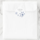 Retouradres sneeuwvlok labels (Tas)