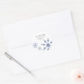 Retouradres sneeuwvlok labels (Envelop)