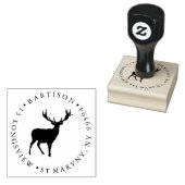 RETOURADRES STAG ROUND 	RUBBERSTEMPEL (Gestempeld)