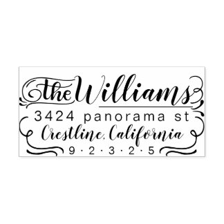 Retouradres stempel klassieker HowJoyful stijl