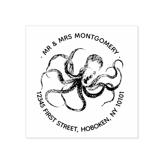 Retouradres stempel octopus (Afrduk)