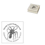 Retouradres stempel octopus (Gestempeld)
