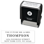 Retouradres Toekomstige Mr Mrs Wedding Zelfinktende Stempel (In situ)