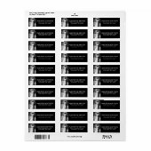 Retouradres trouwfoto etiket (Full Sheet)
