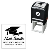 Retouradres van aangepast Afstuderen Zelfinktende Stempel (In situ)