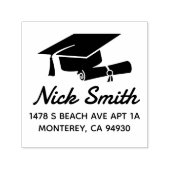 Retouradres van aangepast Afstuderen Zelfinktende Stempel (Design)