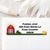 Retouradres van de landbouwer etiket (Insitu)