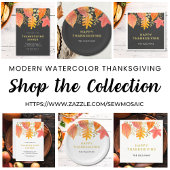 Retouradres van de moderne Thanksgiving Etiket