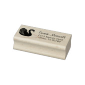 Retouradres voor Black Swan Rubberstempel (Stempel)