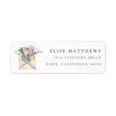 Retouradres Wildbloemen Etiket (Voorkant)