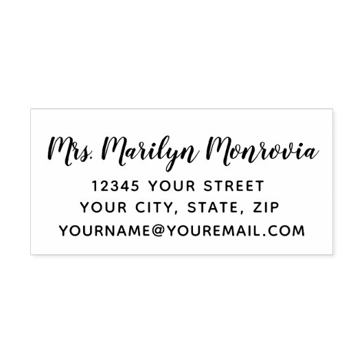 Retouradres Zelfinktende Stempel (Design)