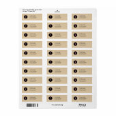Retouradreslabel Baker Etiket (Full Sheet)