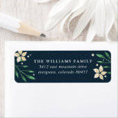 Retouradreslabel Bright Boughs Holiday Etiket (Insitu)