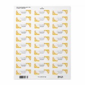 Retouradreslabel honingbijen etiket (Full Sheet)