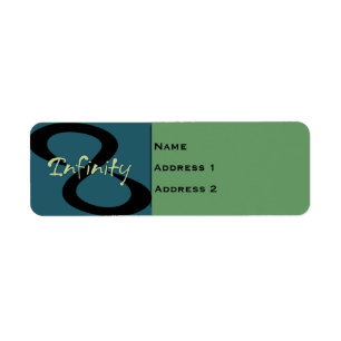 Retouradreslabel 'Infinity' Etiket