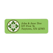 Retouradreslabel - Irish Good Luck Hex Etiket (Voorkant)