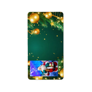Retouradreslabel Kerstmis Rode Sinterklaas Etiket