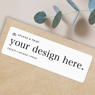 Retouradreslabel Uw ontwerp uploaden Etiket