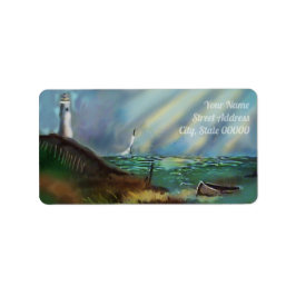Retouradreslabel van Lighthouse Etiket