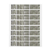 Retouradreslabels Aspen Tree-ontwerp (Vel)