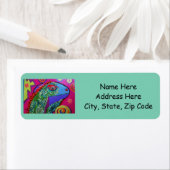 Retouradreslabels met Bright Lizard Etiket (Insitu)