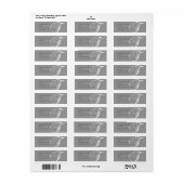 Retouradreslabels Monogram T Grijs Etiket (Full Sheet)