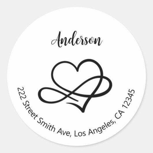 Retouradreslabels Ronde Sticker (Voorkant)