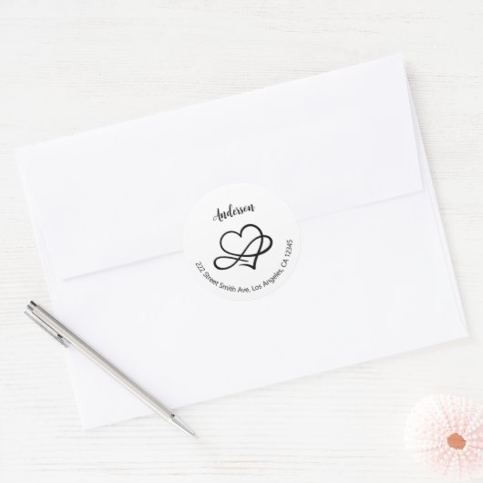 Retouradreslabels Ronde Sticker (Envelop)