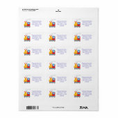 Retouradreslabels voor treinen etiket (Full Sheet)