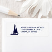 Retouradreslabels voor zeilboten etiket (Insitu)