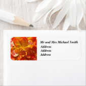 Retouradressetiket Fiery Flower Etiket (Insitu)