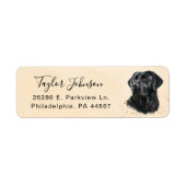 Retouradressetiket van Black Lab Etiket (Voorkant)