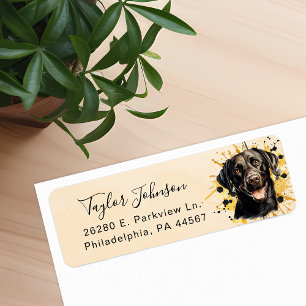 Retouradressetiket van Black Lab Etiket