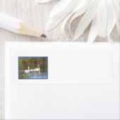 Retouradressetiketten voor White Swan Family Etiket (Insitu)
