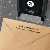 Retouradresstempel | Aangepaste Minimalistische Ve Zelfinktende Stempel